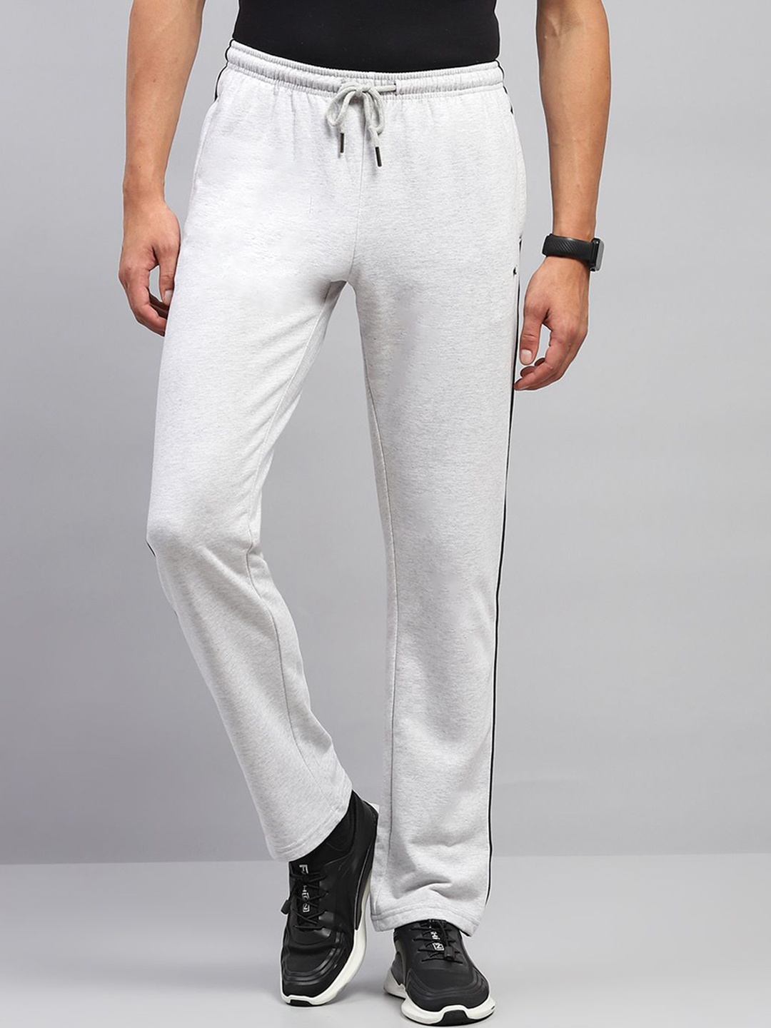 

Monte Carlo Men Mid Rise Track Pants, White