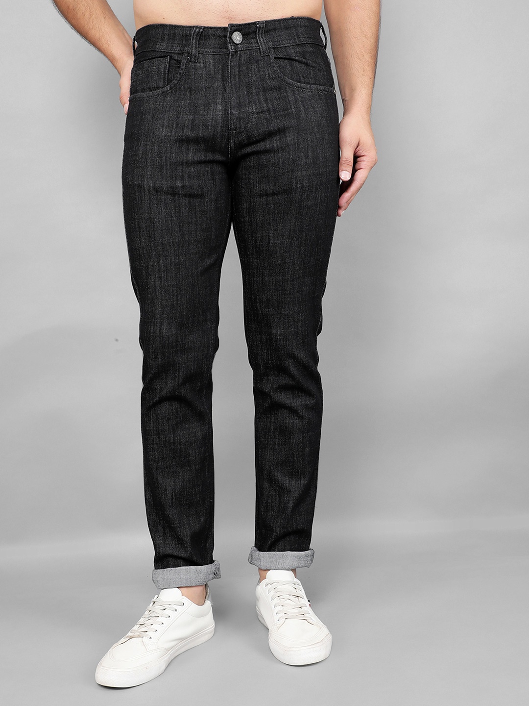 

COBB Men Mid-Rise Slim Fit Jeans, Black