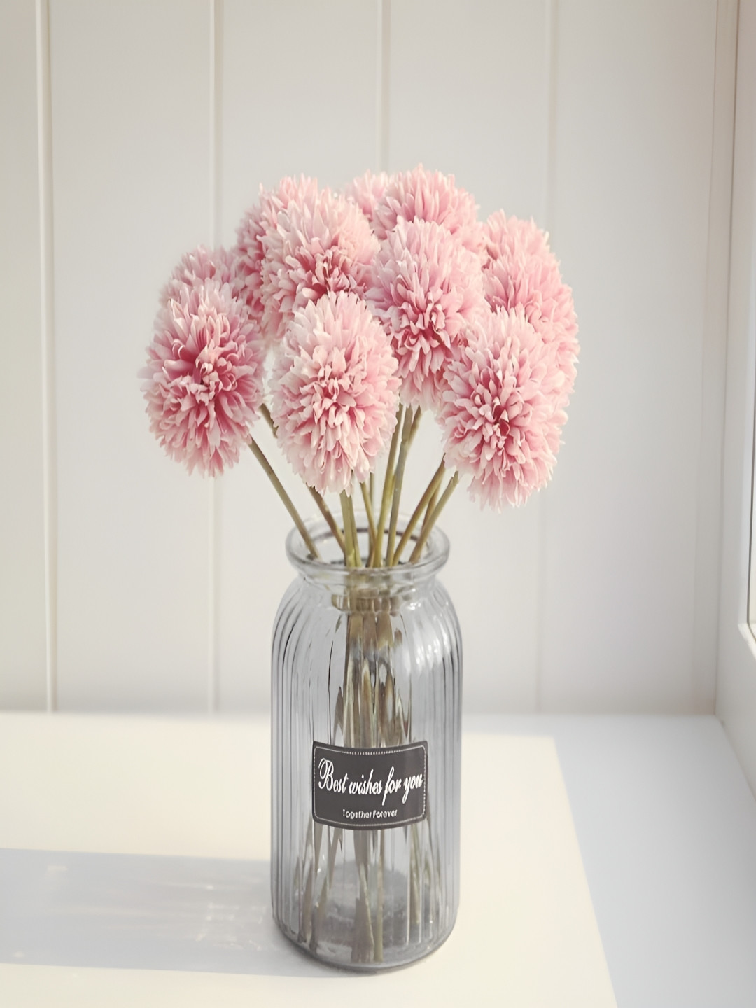 

VRB DECOR Pink 1 Pieces Hydrangea Artificial Flower