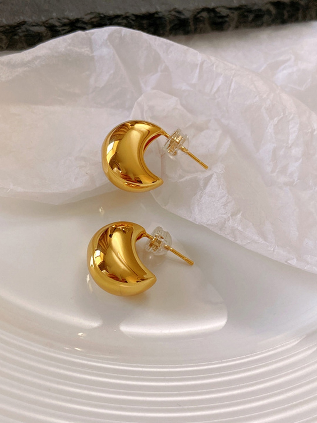 

Krelin Stainless Steel Gold-Plated Classic Studs