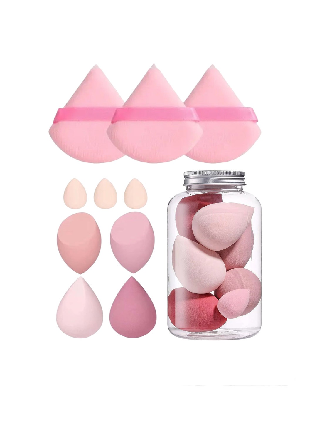 

Facejewel Set Of Makeup Blende Sponge, Pink