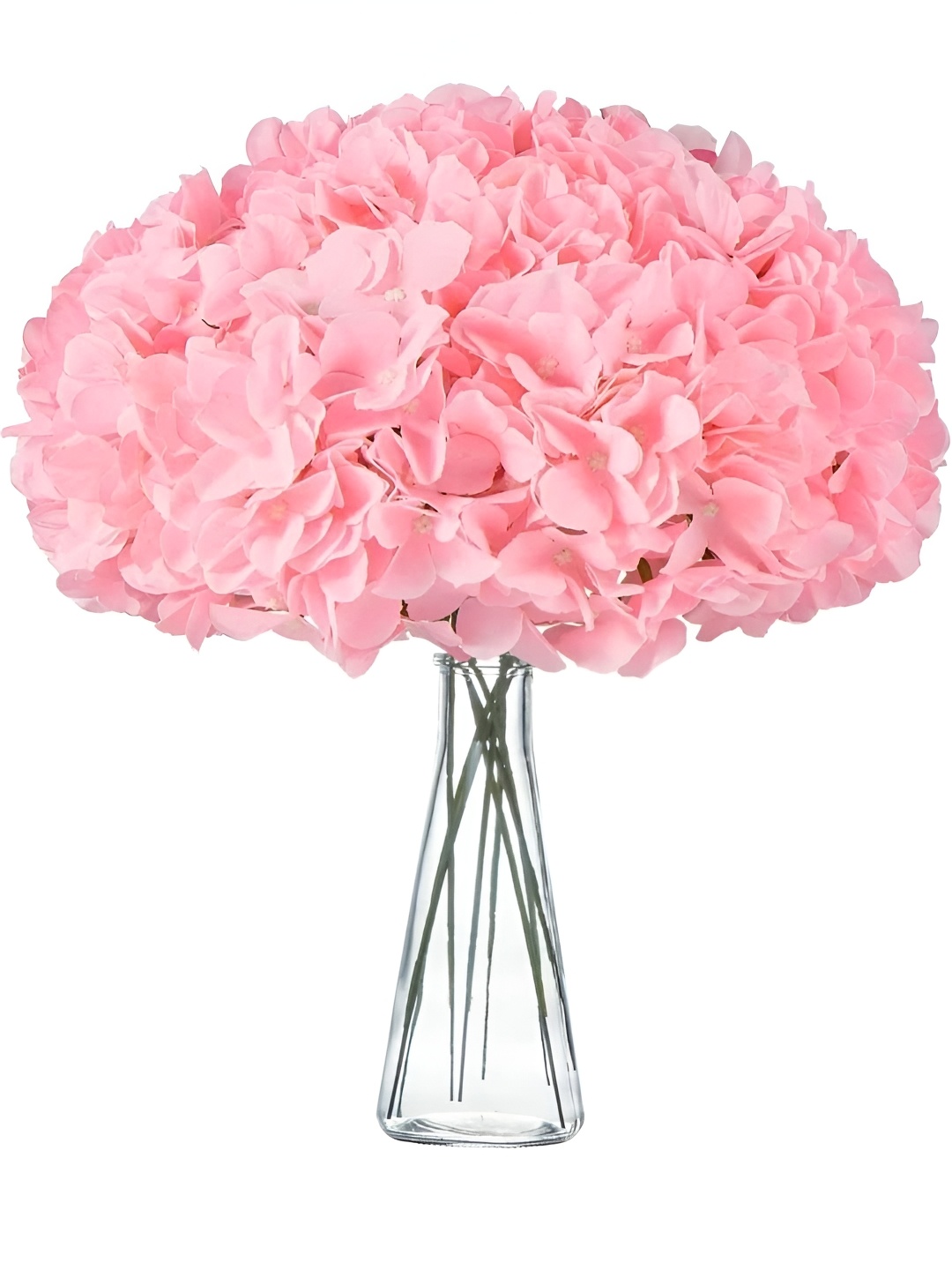 

VRB DECOR Pink 10 Pieces Hydrangea Silk Artificial Flower