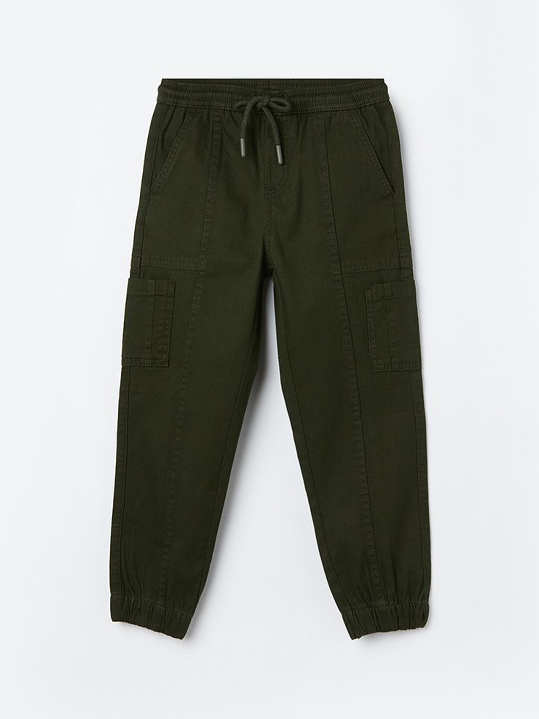 

Fame Forever by Lifestyle Boys Slim Fit Joggers Trousers, Olive