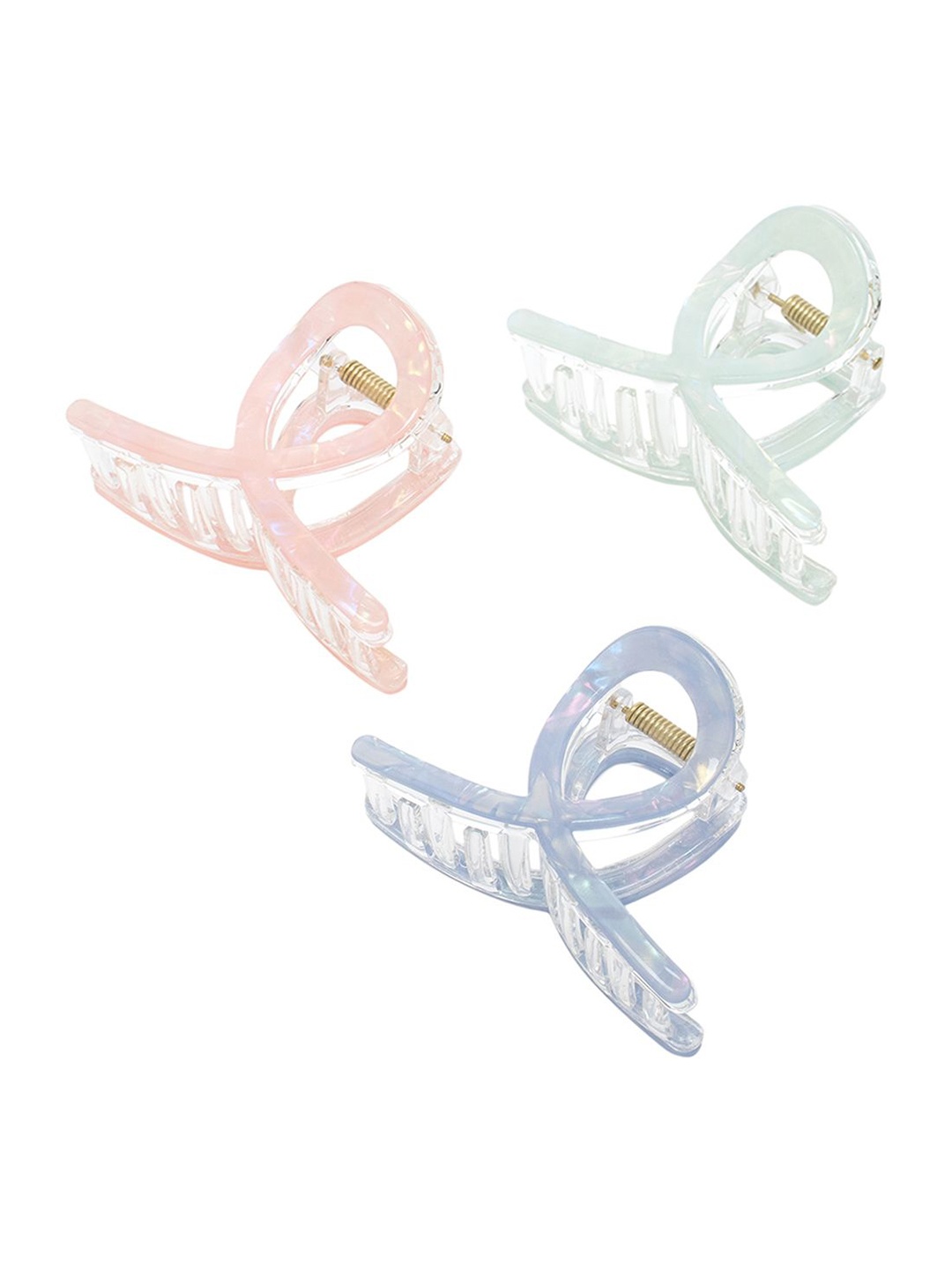 

Radhu & Kabby Women Set of 3 Claw Clips, Pink