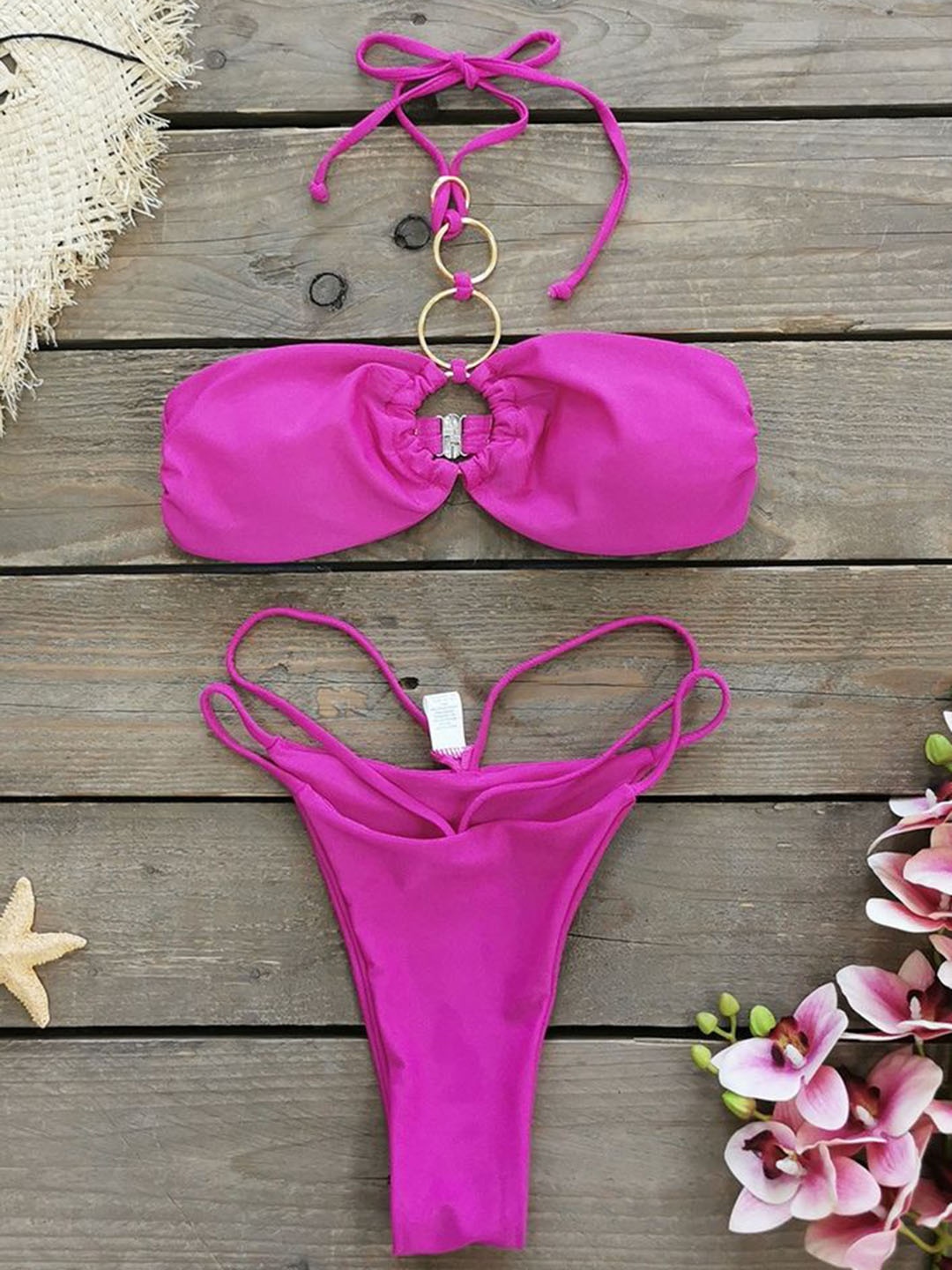 

LULU & SKY Women Swimwear Bikini Set, Purple