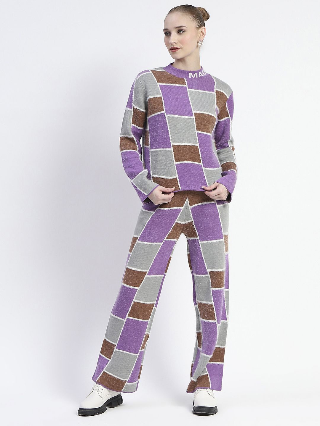 

Madame Printed Sweatshirt & Trousers Co-Ords, Mauve