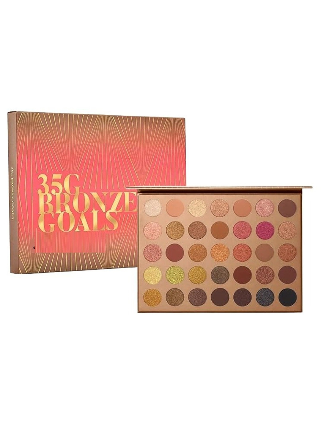 

Rsentera Beauty Bronze Goal 35 Shades Eyeshadow Palette -35 g - Gold, Pink