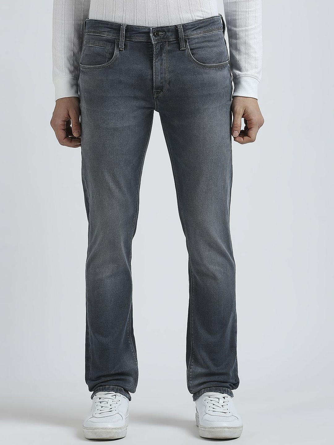 

Pepe Jeans Men Vapour Slim Fit Light Fade Stretchable Jeans, Grey