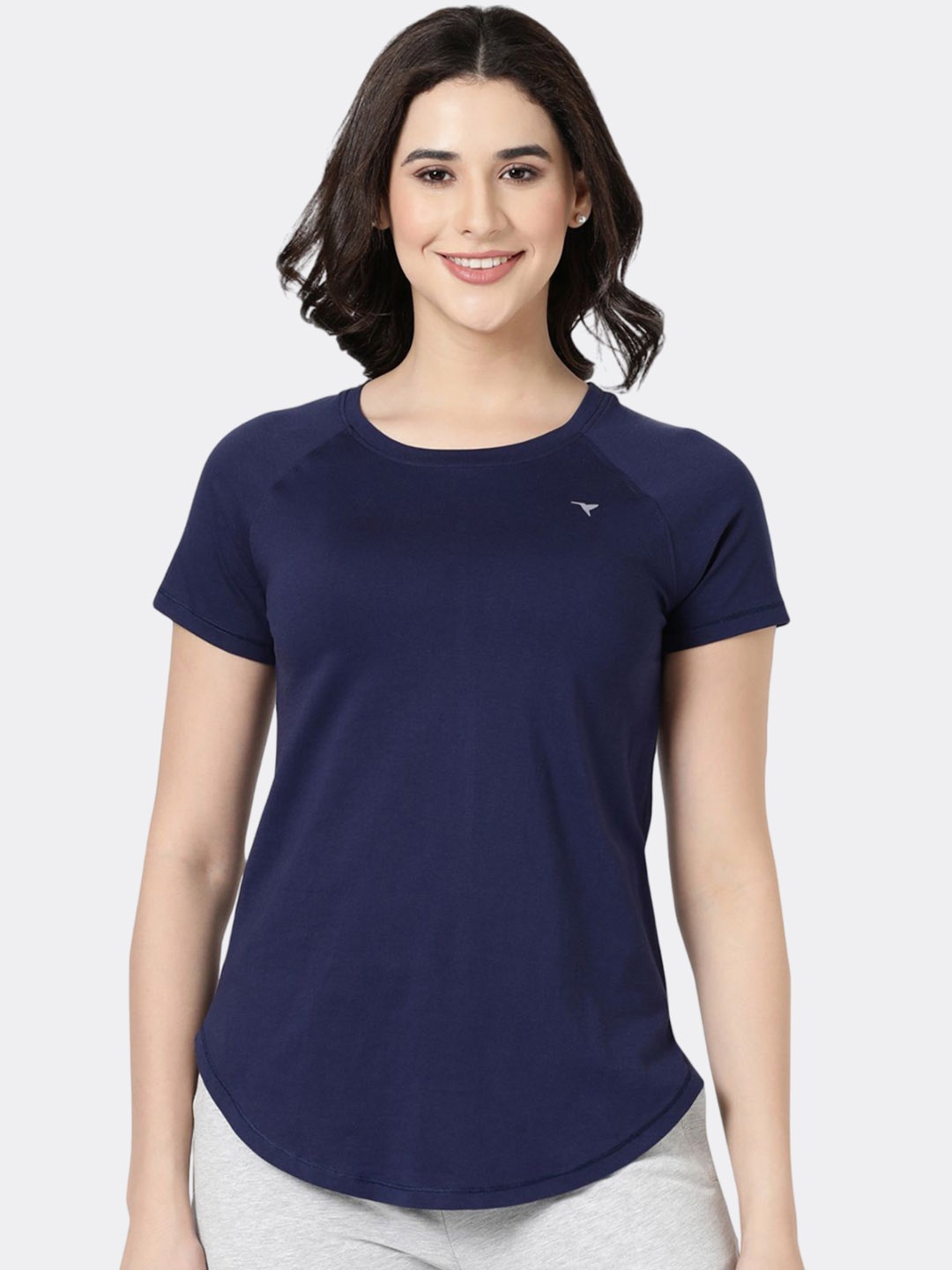 

BLOSSOM Women Hip-Length Lounge T-shirts, Navy blue