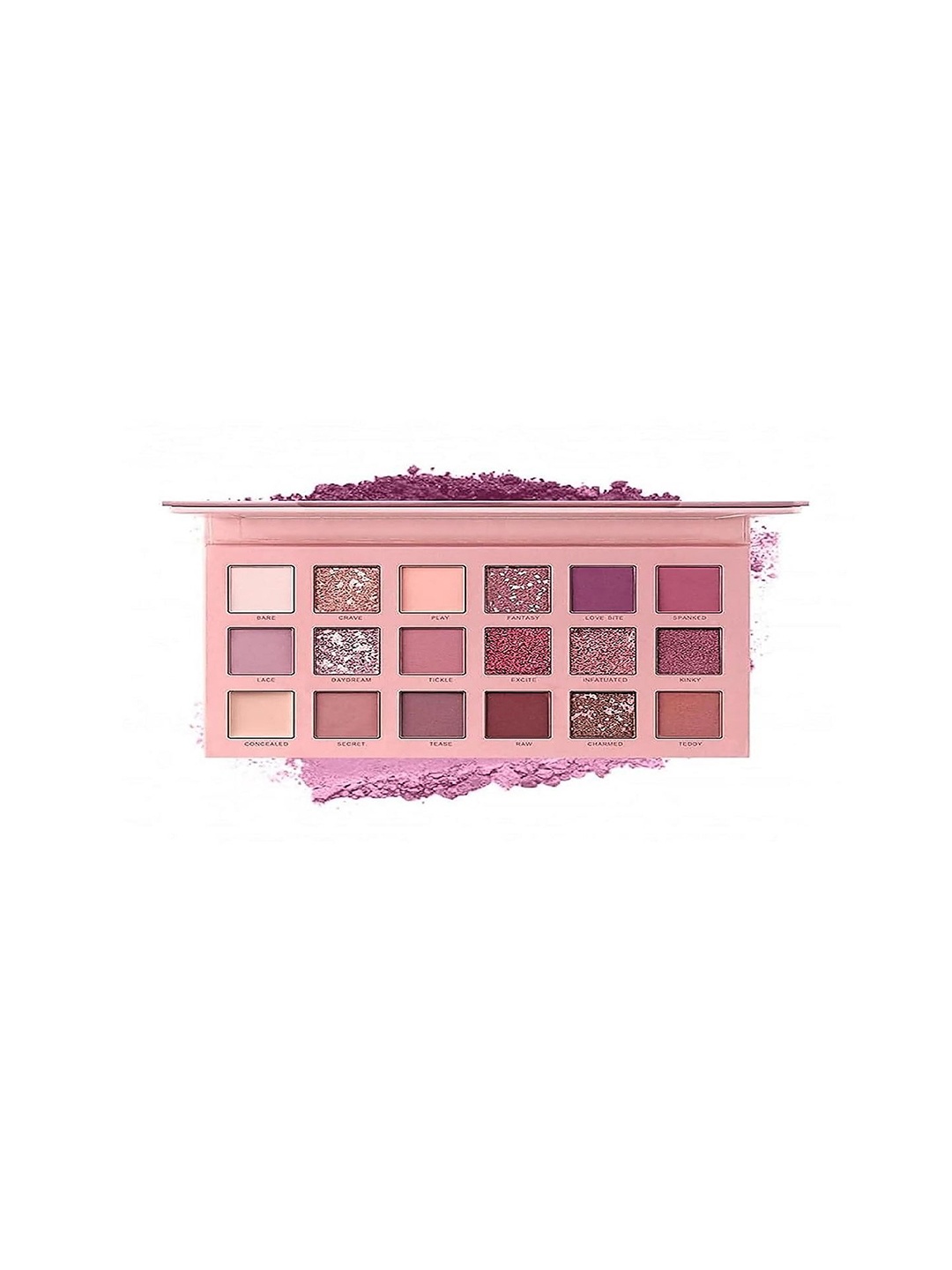 

Rsentera Eyeshadow Palette With 18 Highly Pigmented Shimmery Matte Shades- 100 g-Rosegold, Red