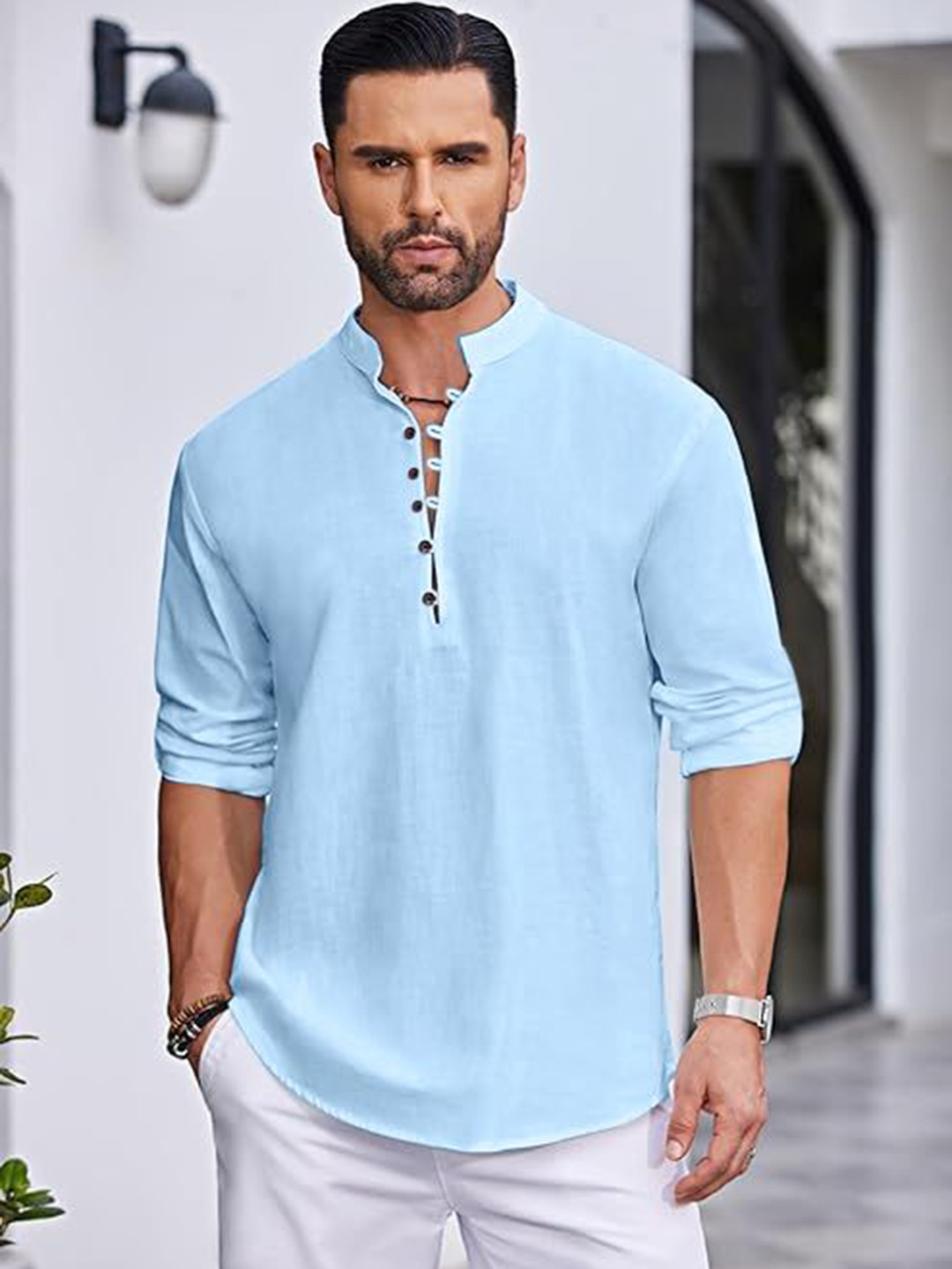 

FINIVO FASHION Men Kurta, Blue