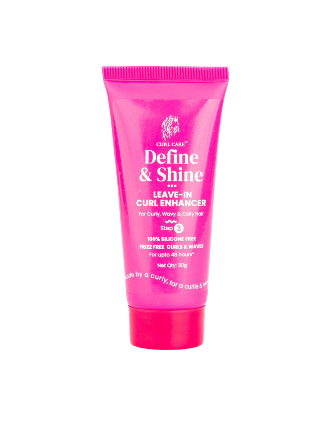 

Curl Cure Define & Shine Leave-In Conditioner with Butter & Aloe Vera - 30 g, Pink