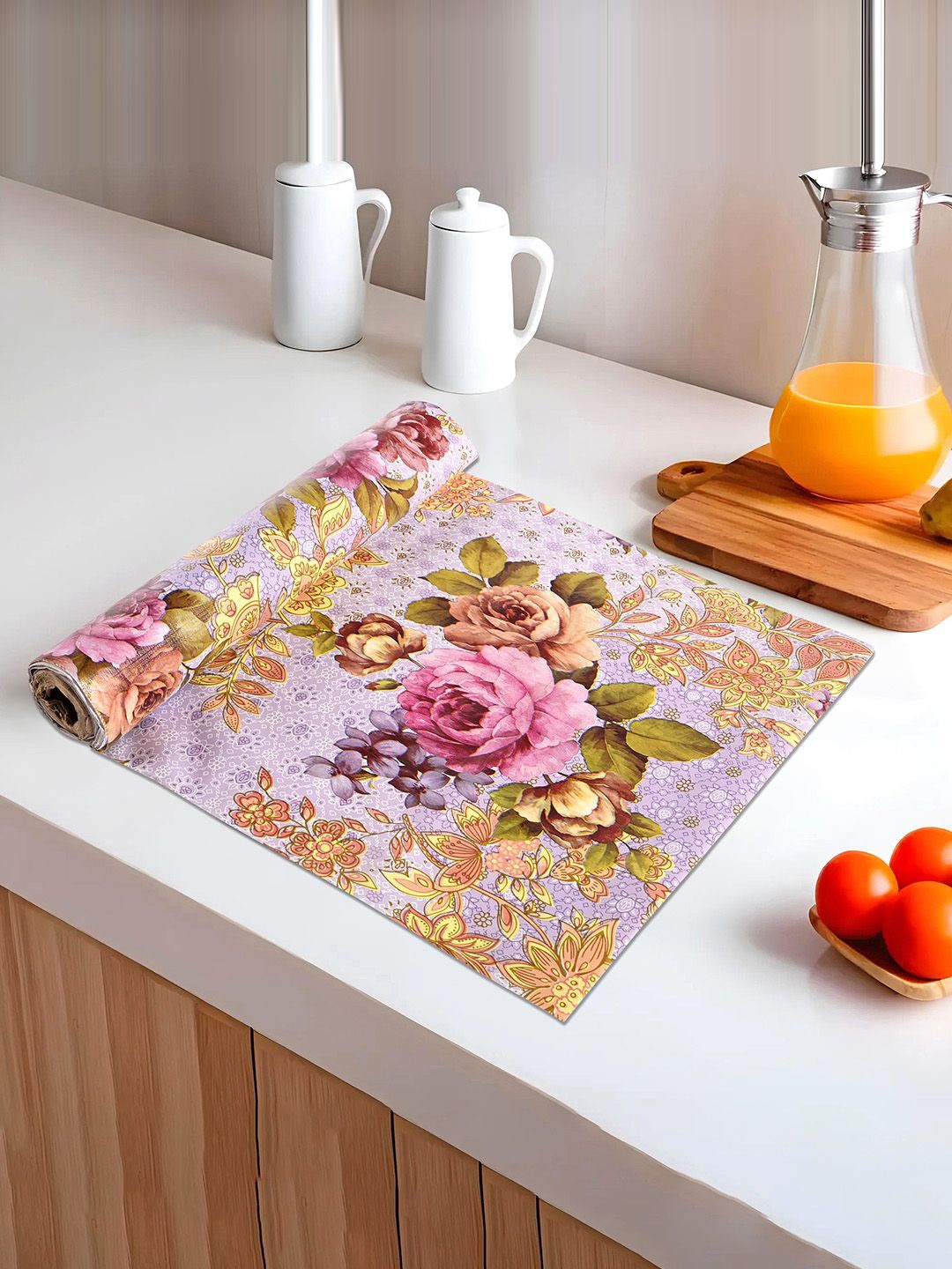 

Kuber Industries Lavender & Pink Water Resistant Shelf Liner Organisers