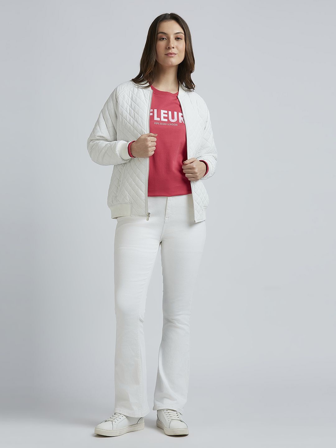

Pepe Jeans Women Typography Printed Round Neck Cotton Pullover Sweatshirt, Pink