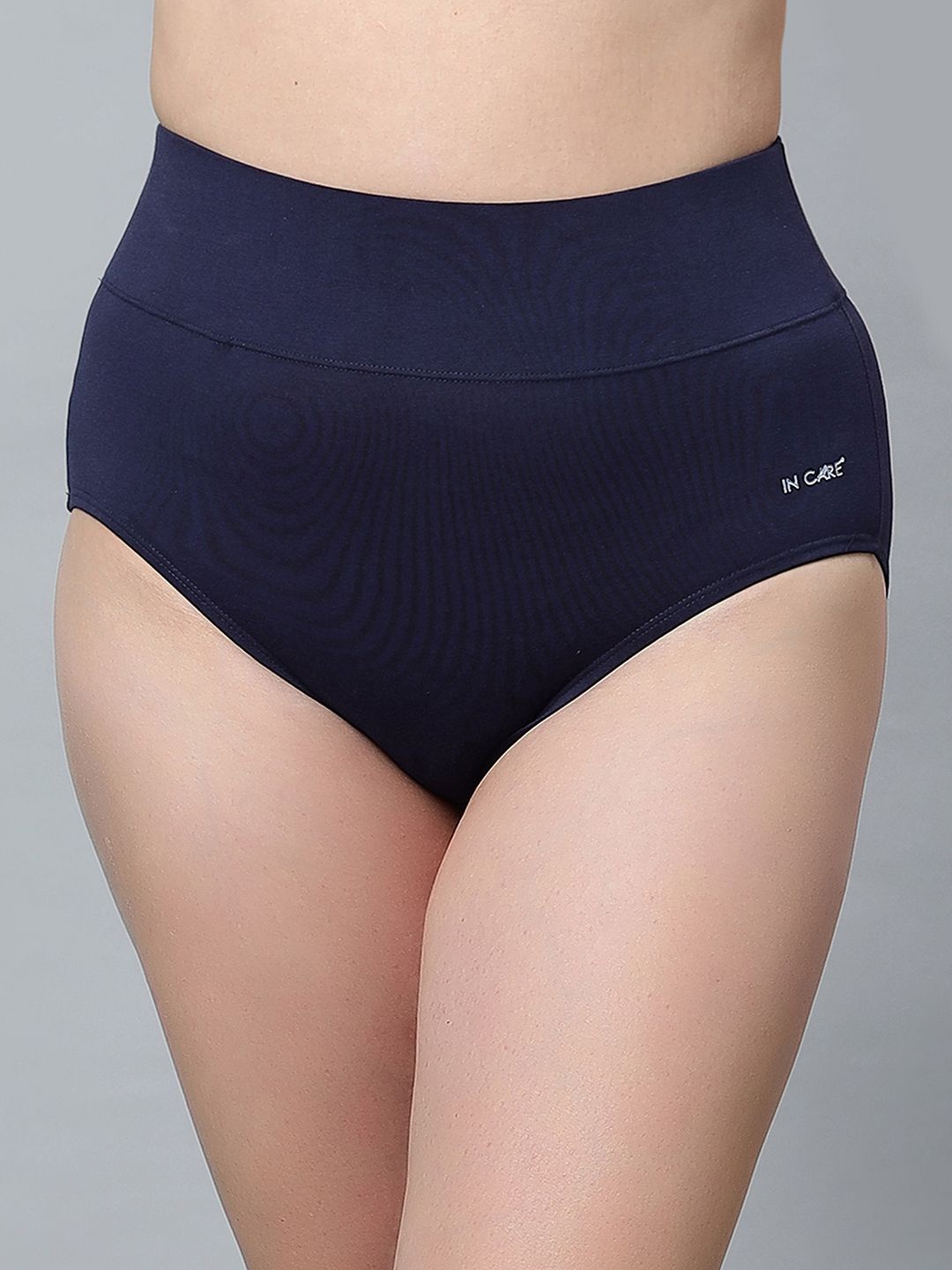 

In Care Women Assorted Belly Control Shaper High Rise Hipster Briefs - ICIB-030_NBLUE_M, Navy blue