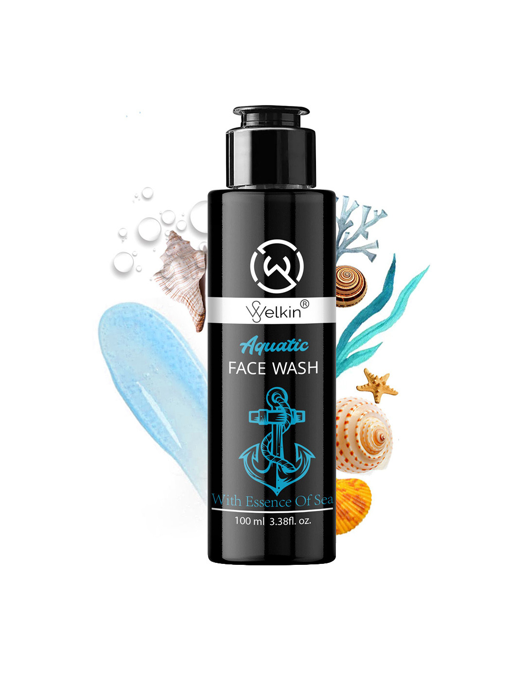 

WELKIN Men Aquatic Set Of 3 Deep Cleansing Face Wash - 100 ml Each, White