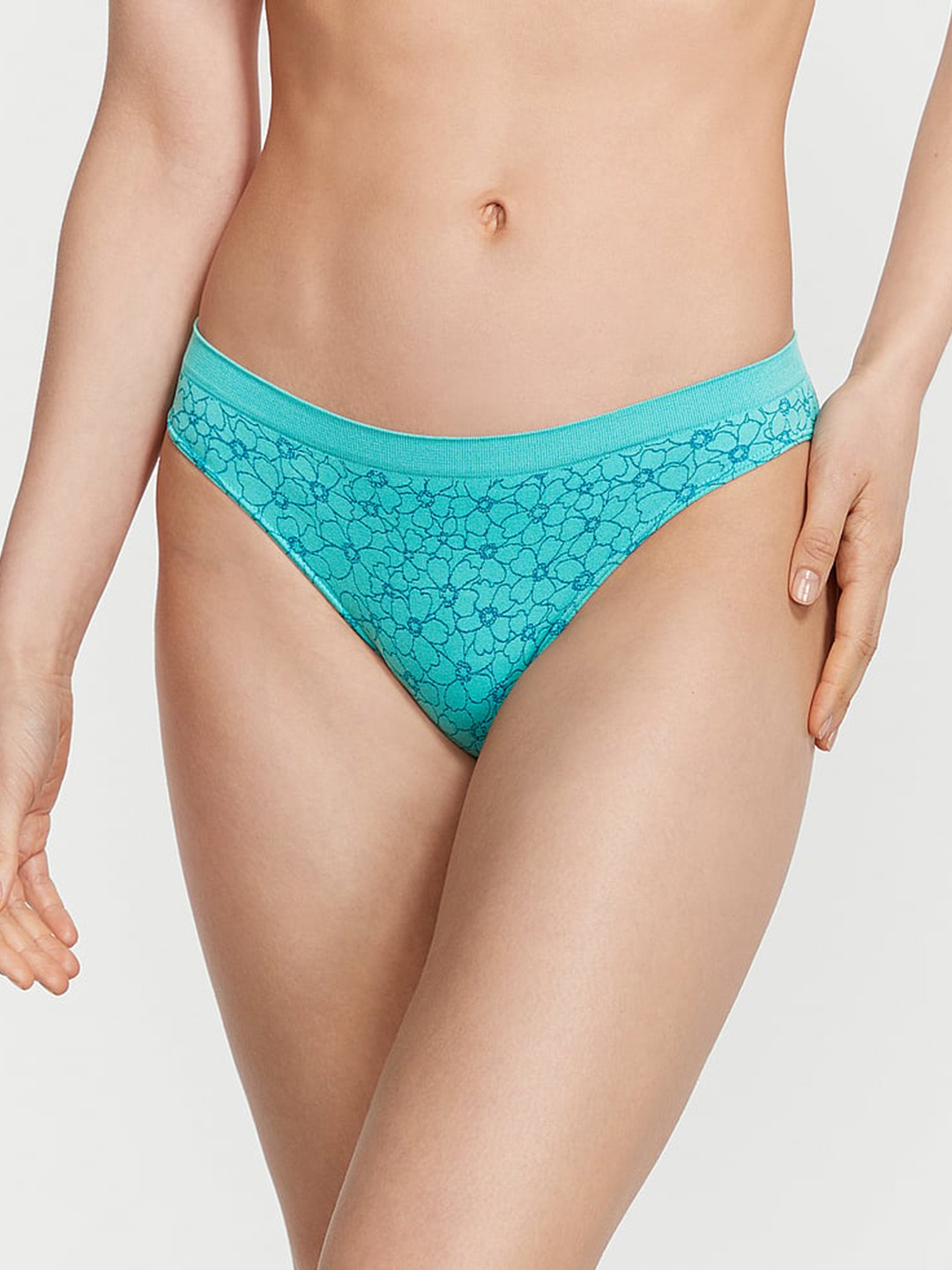

Victoria's Secret Women Low Rise Seamless Bikini Briefs, Blue
