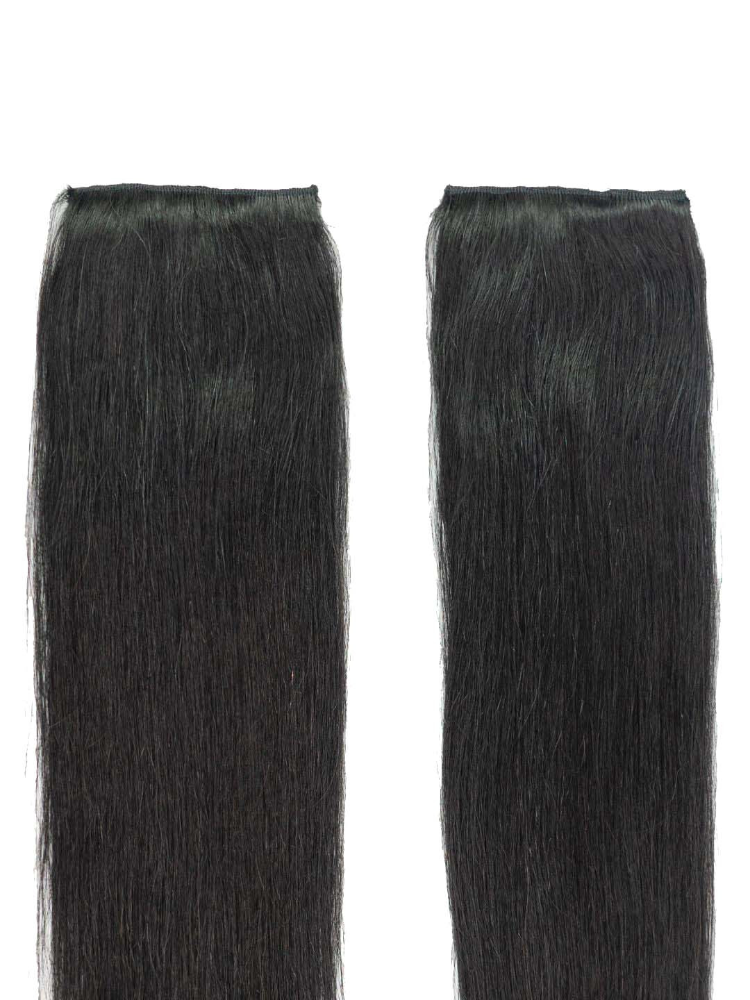 

GEMERIA HAIR Set Of 2 Clip-In Straight Locks Hair Extension- Black