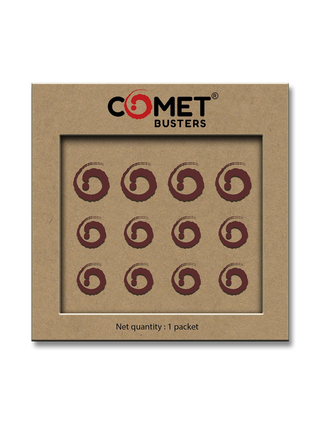 

Comet Busters Circular Traditional Bindis - Maroon