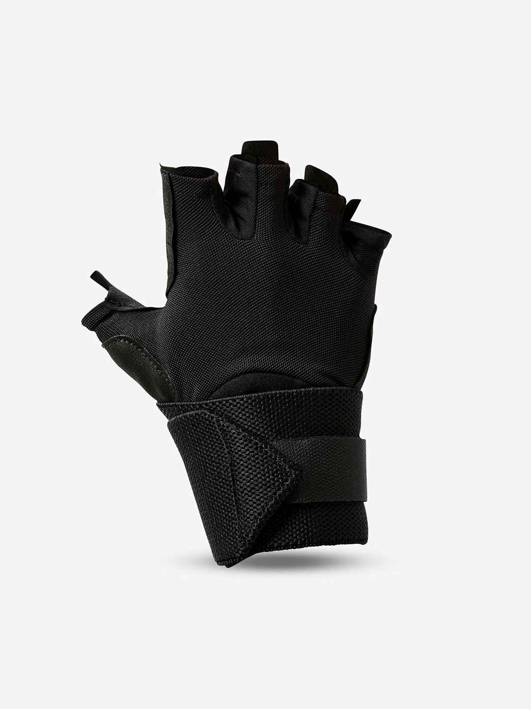 

Domyos By Decathlon Unisex Gym Workout Gloves With Wrist Strap, Black