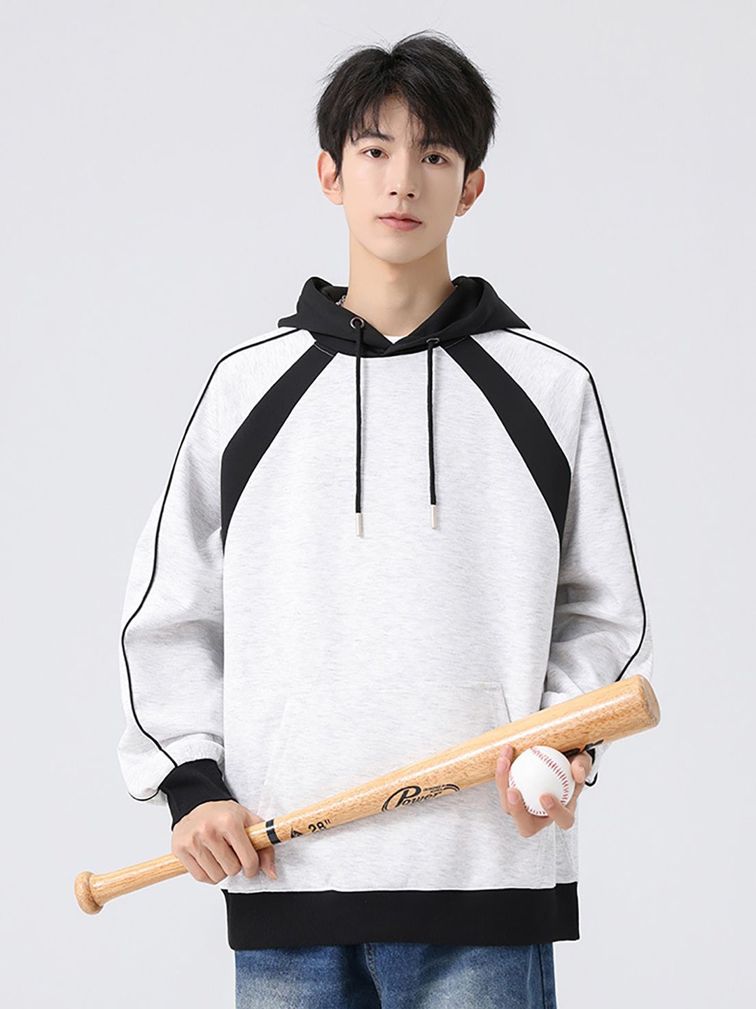 

StyleCast x Revolte Men Solid Hooded Sweatshirt, Grey