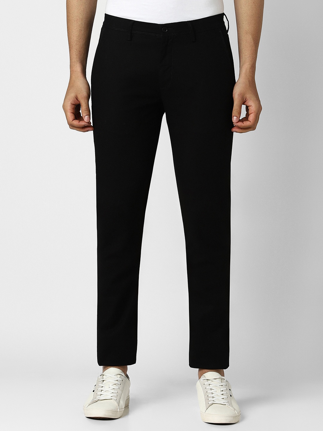 

Van Heusen Sport Men Cotton Slim Fit Trousers, Black