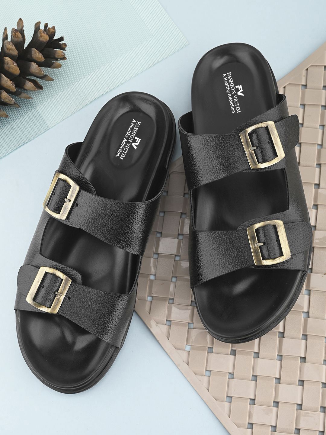 

Fashion Victim Men Fashion Sandals, Black