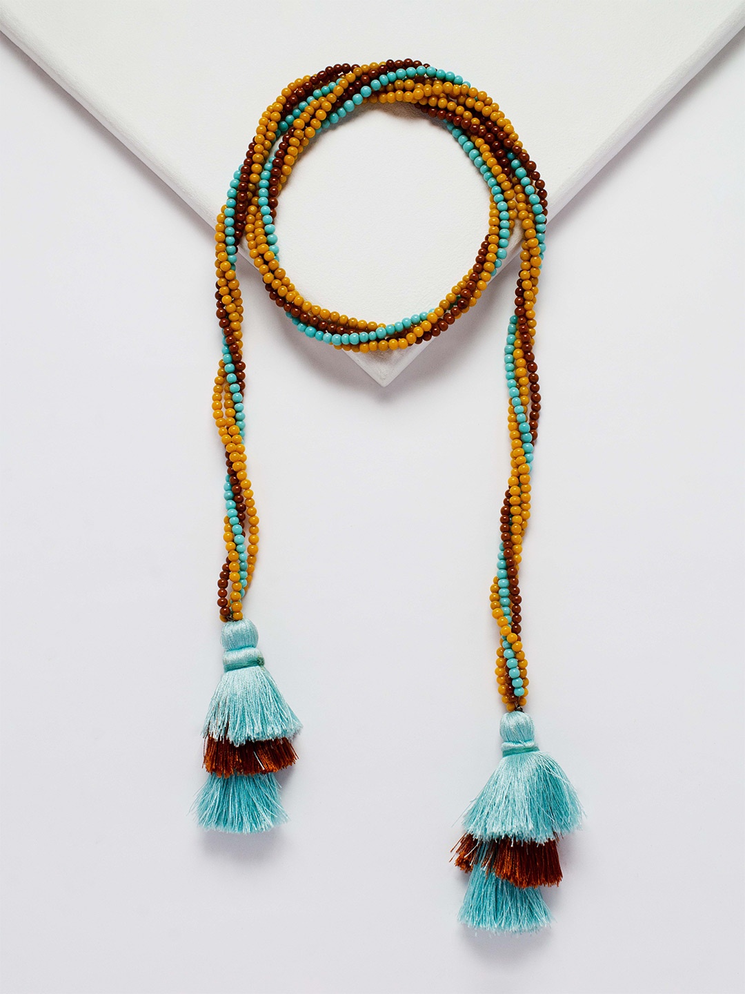 

Rhea Beaded Open Necklace, Blue