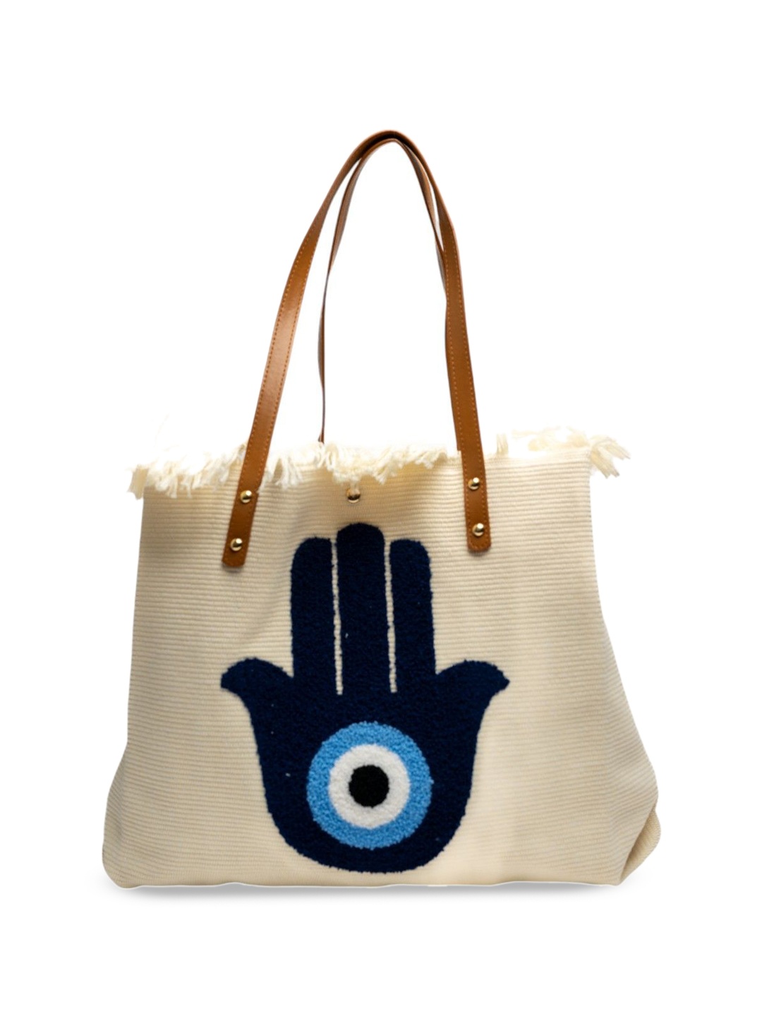 

Vdesi Oversized Structured Tote Bag, Off white