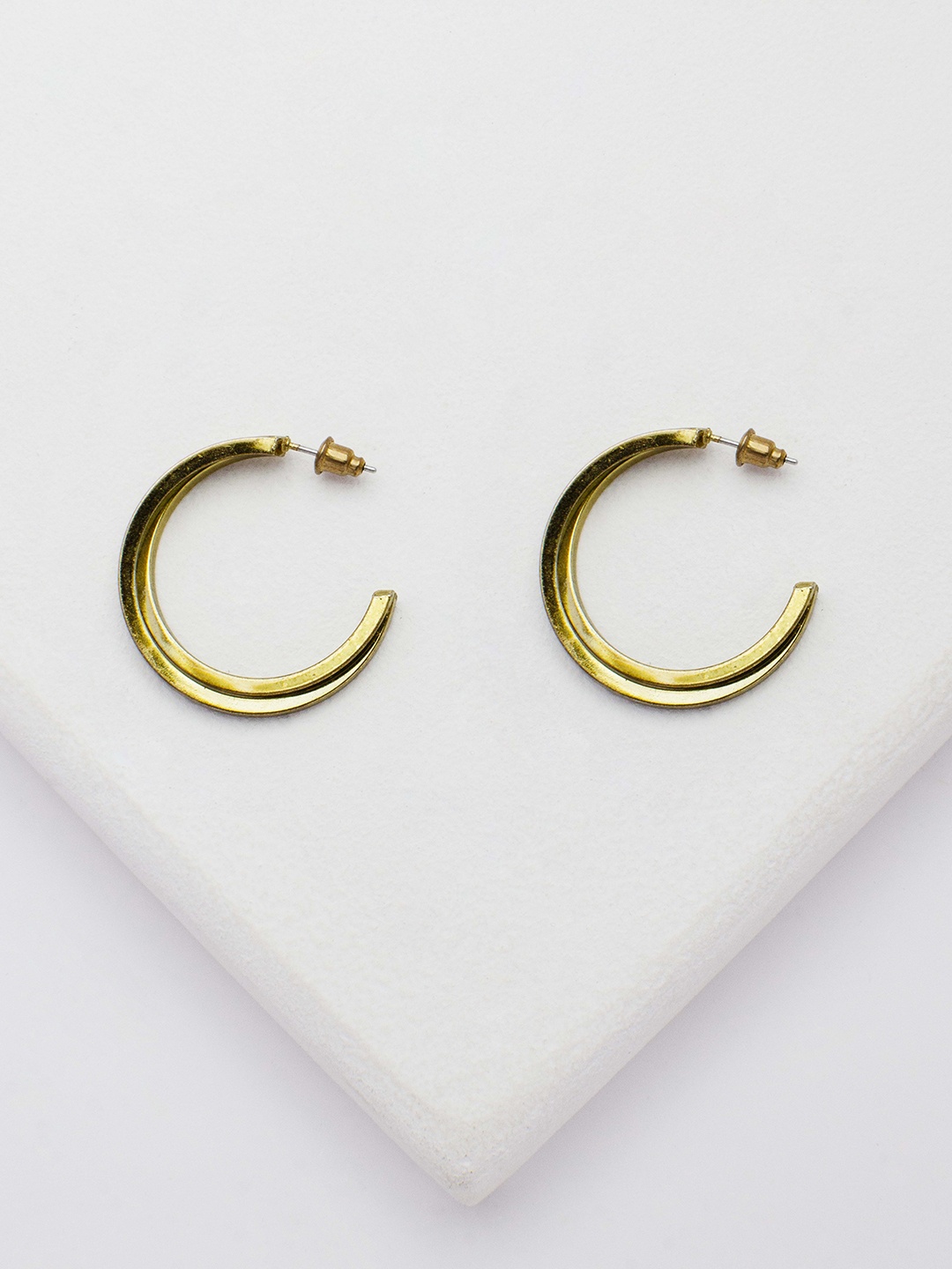 

Rhea Gold-Plated Hoop Earrings