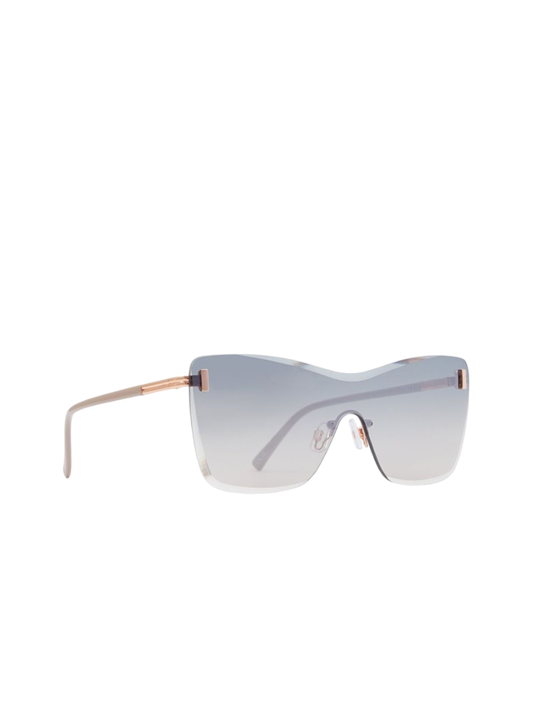 

ALDO Women Shield Sunglasses HALANARAEN040, Transparent