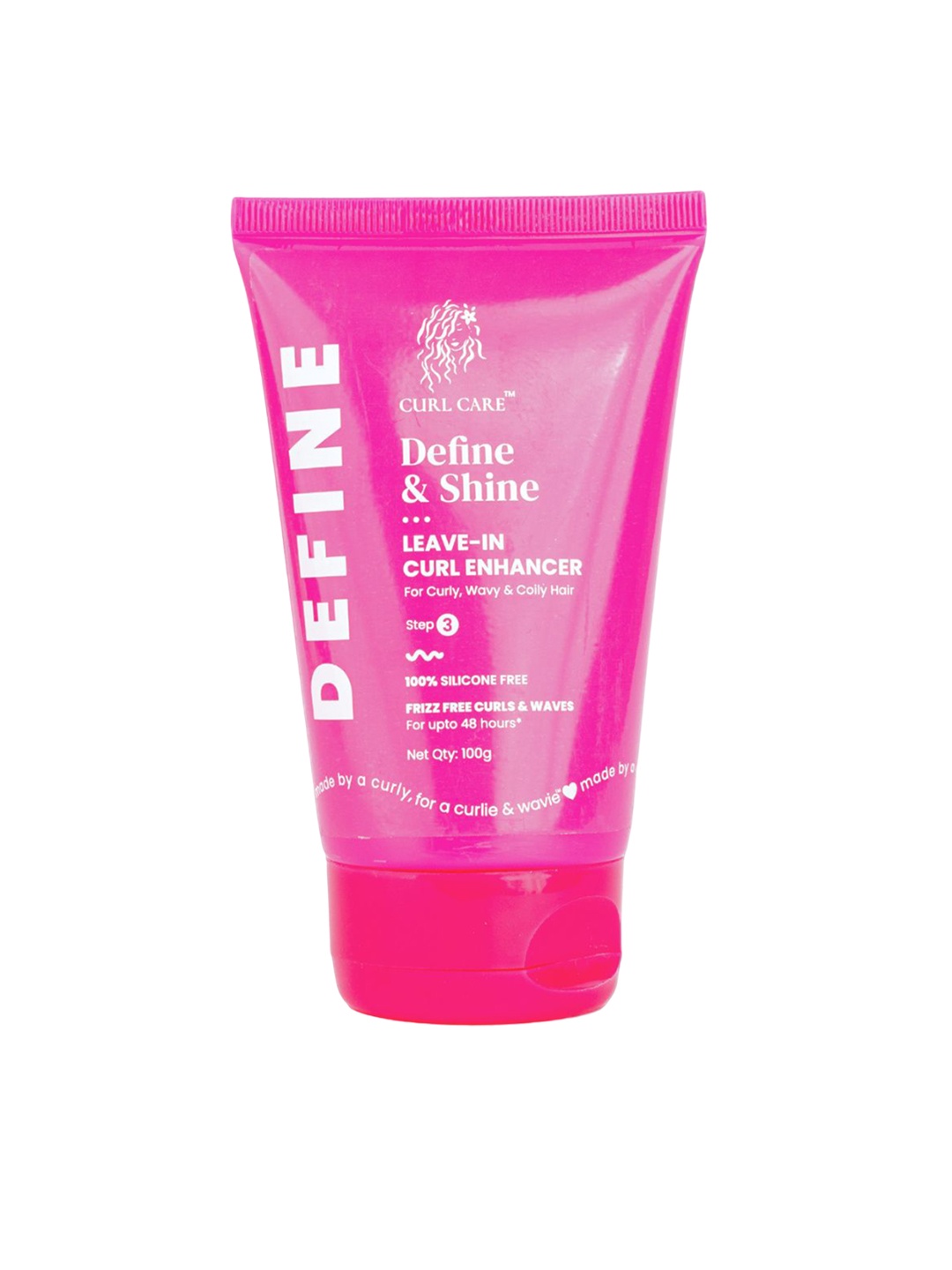 

Curl Cure Define & Shine Leave-In Conditioner with Butter & Aloe Vera - 100 g, Pink