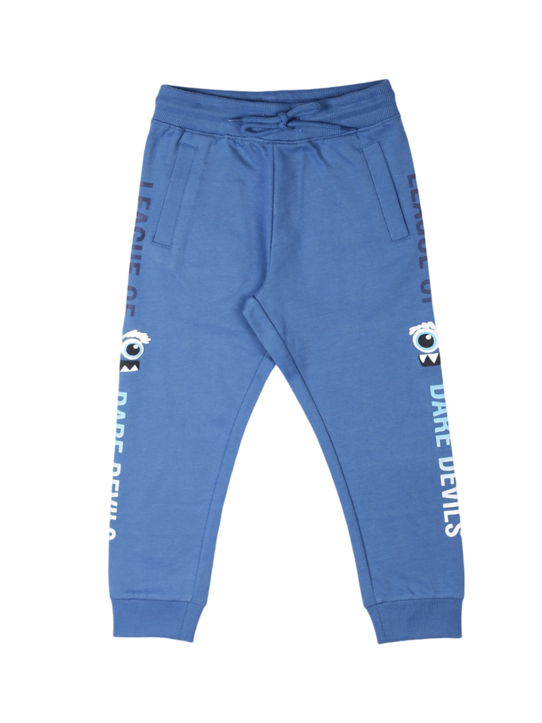 

PLUM TREE Boys Printed Mid Rise Joggers, Blue
