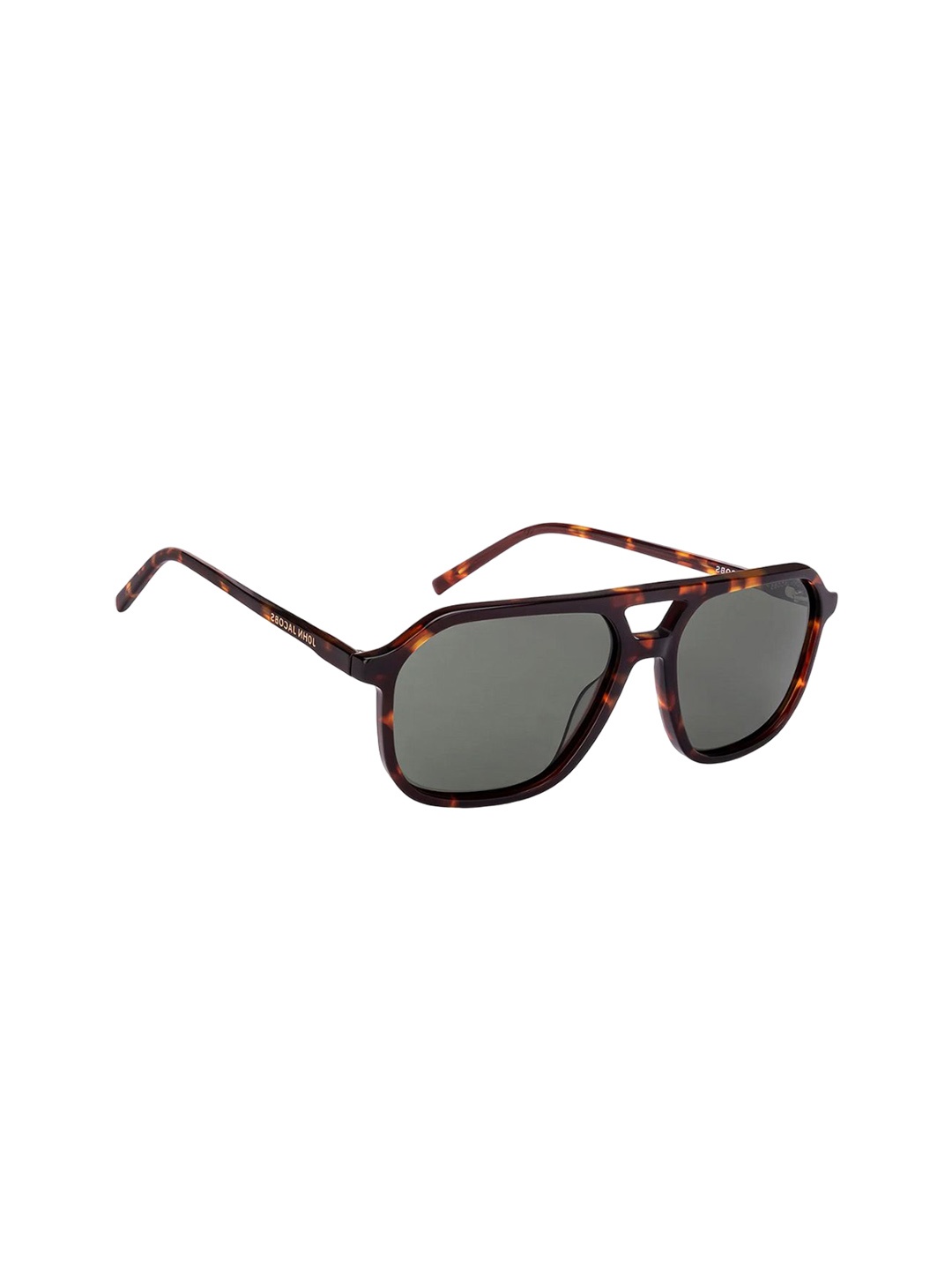

John Jacobs Unisex Square Sunglasses with Polarised and UV Protected Lens, Green