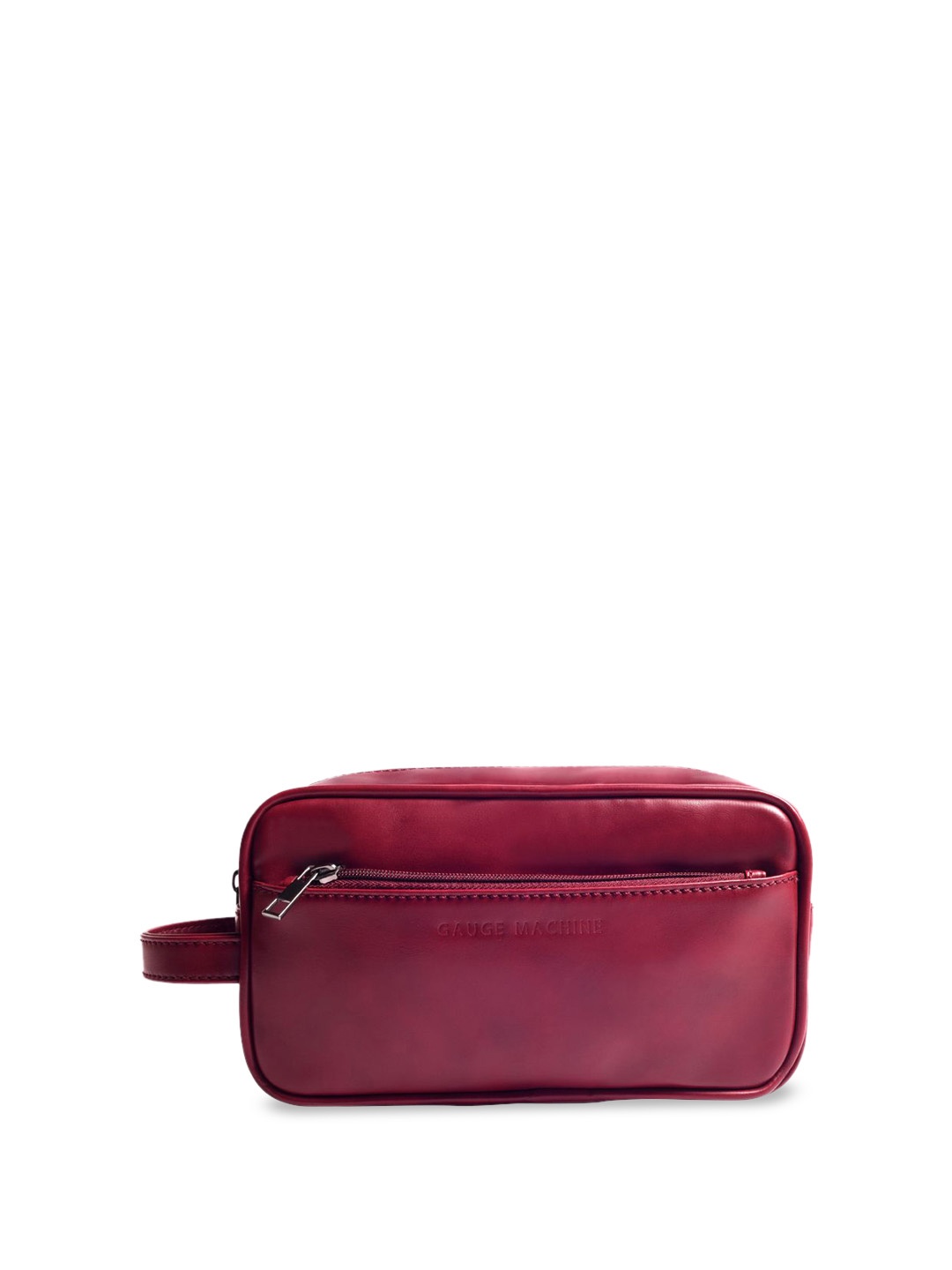 

Gauge Machine Unisex Solid Multipurpose Makeup Pouch, Red