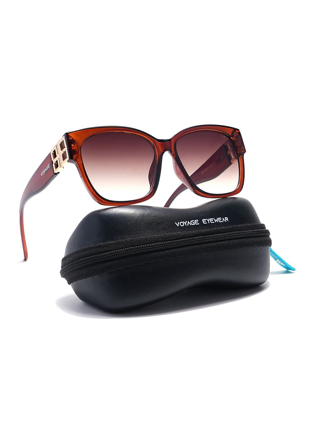 

Voyage Unisex Oversized Sunglasses with UV Protected Lens 935MG5814, Brown