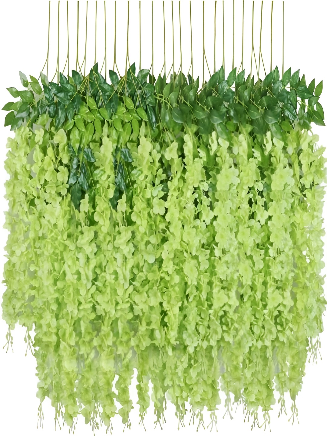 

VRB DECOR Green 6 Pieces Hanging Artificial Flower