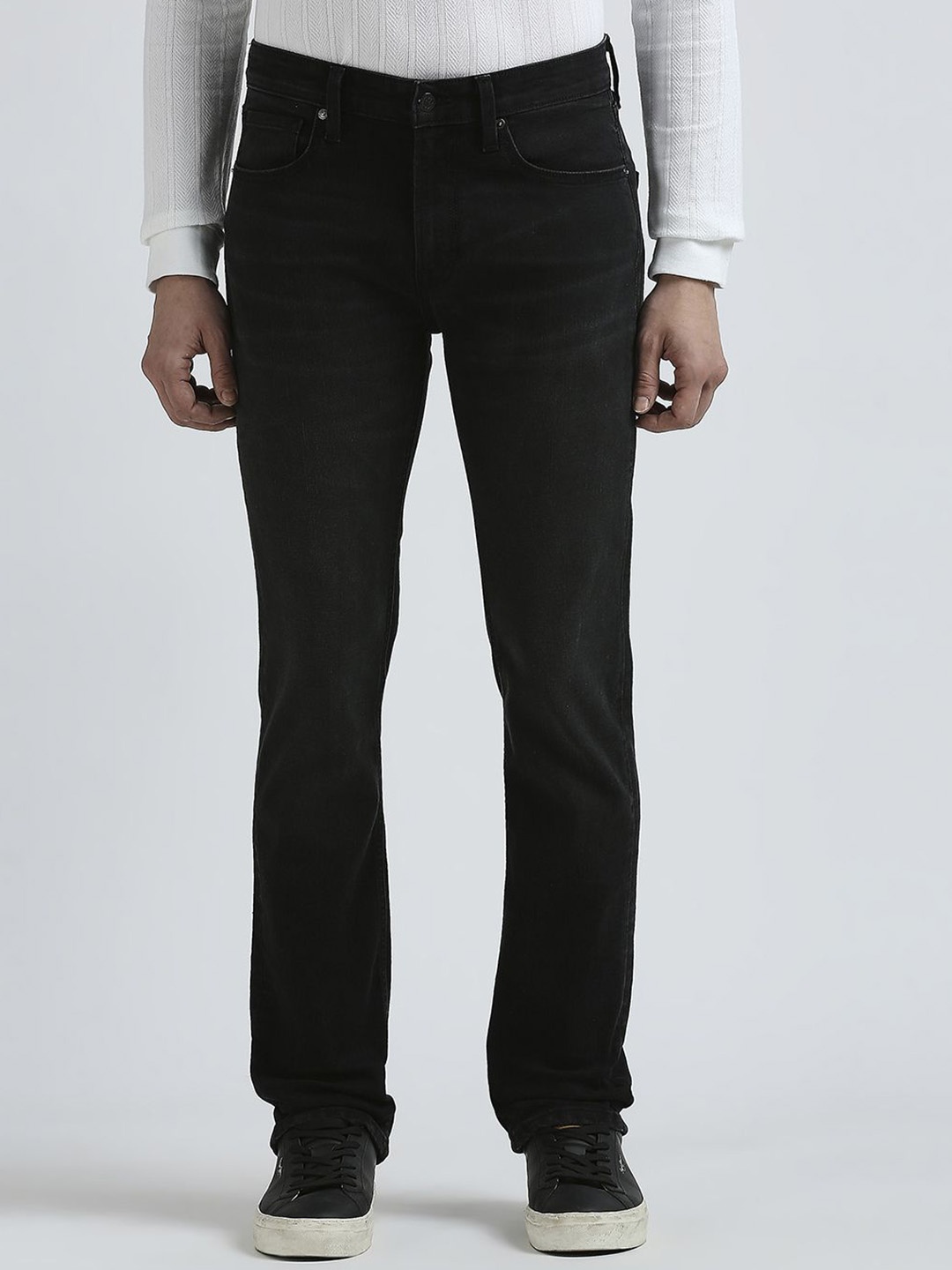 

Pepe Jeans Men Holborne Mid Rise Straight Stretchable Jeans, Black