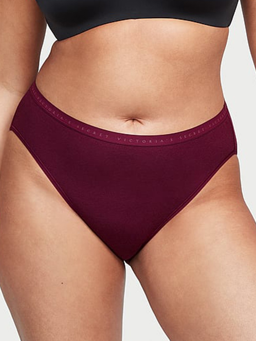 

Victoria's Secret Women High-Leg Basic Briefs, Burgundy