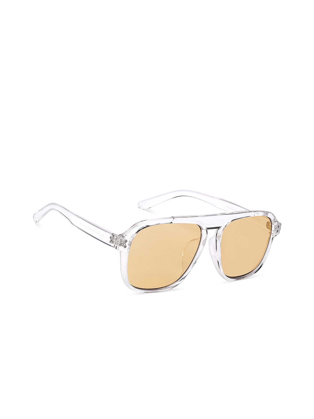 

Vincent Chase Unisex Rectangle Sunglasses with UV Protected Lens 221071, Yellow