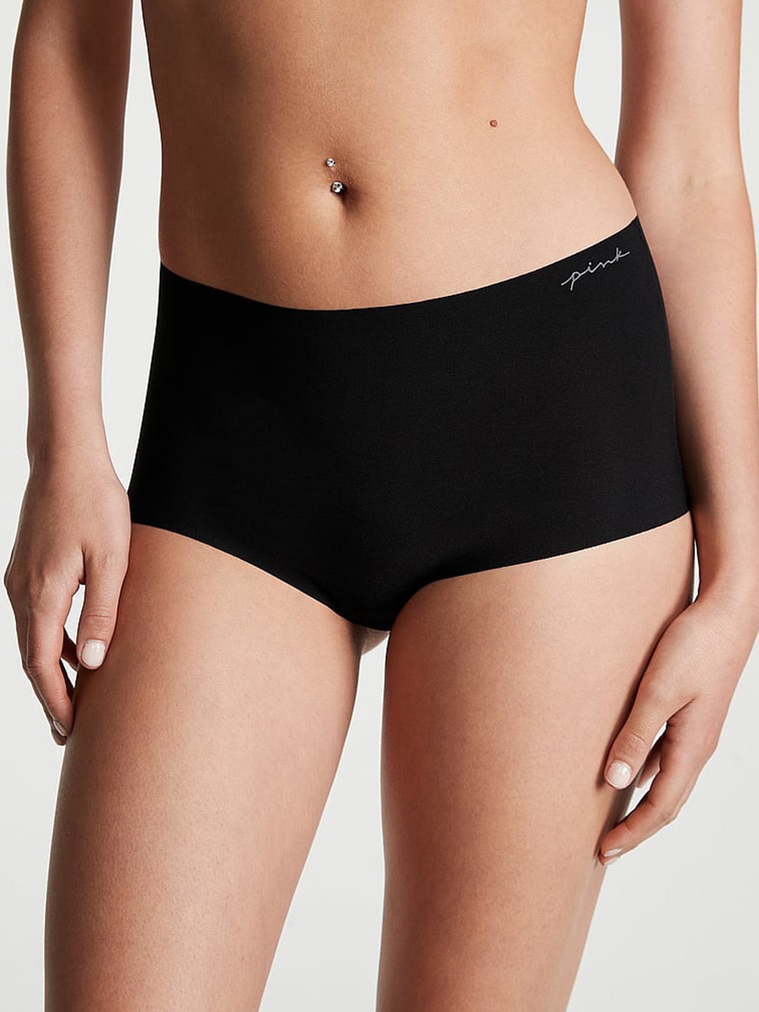 

Victoria's Secret Women No-Show Boyshort Panty, Black