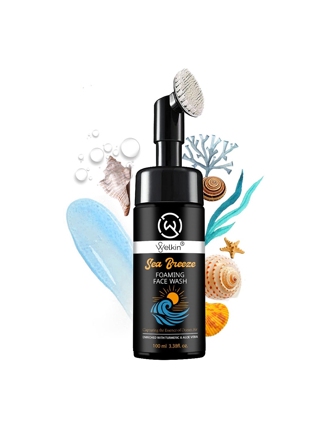 

WELKIN Men Set Of 2 Sea Breeze Foaming Face Wash - 100ml Each, White