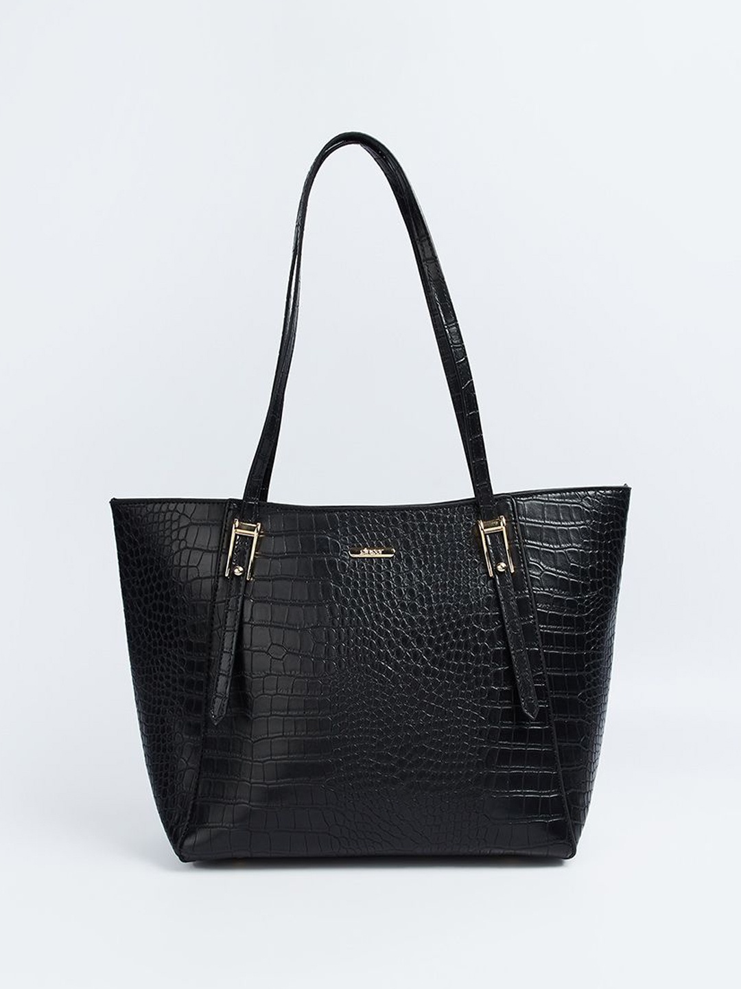 

Ginger by Lifestyle Women Textured Oversized Shoulder Bag, Black