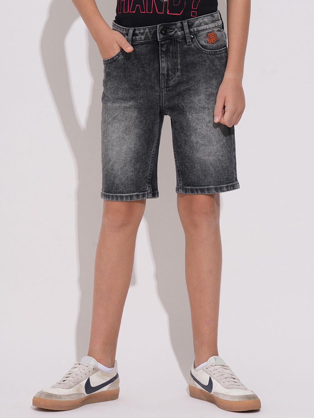 

Jack & Jones Junior Boys Denim Regular Fit Shorts, Black