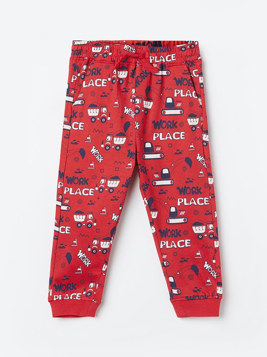 

Juniors by Lifestyle Boys Cotton Mid-Rise Joggers, Red