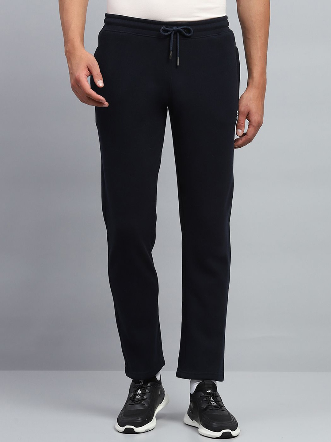 

rock.it Men Mid-Rise Regular Fit Track Pant, Black