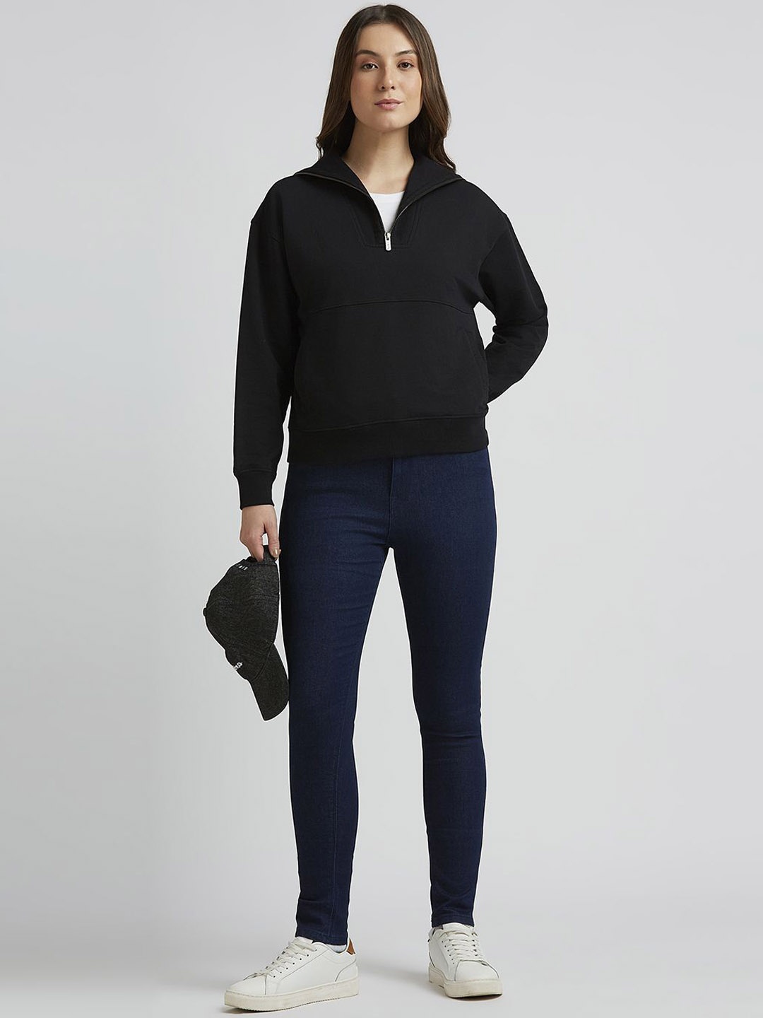 

Pepe Jeans Women Skinny Fit High-Rise Stretchable Jeans, Blue