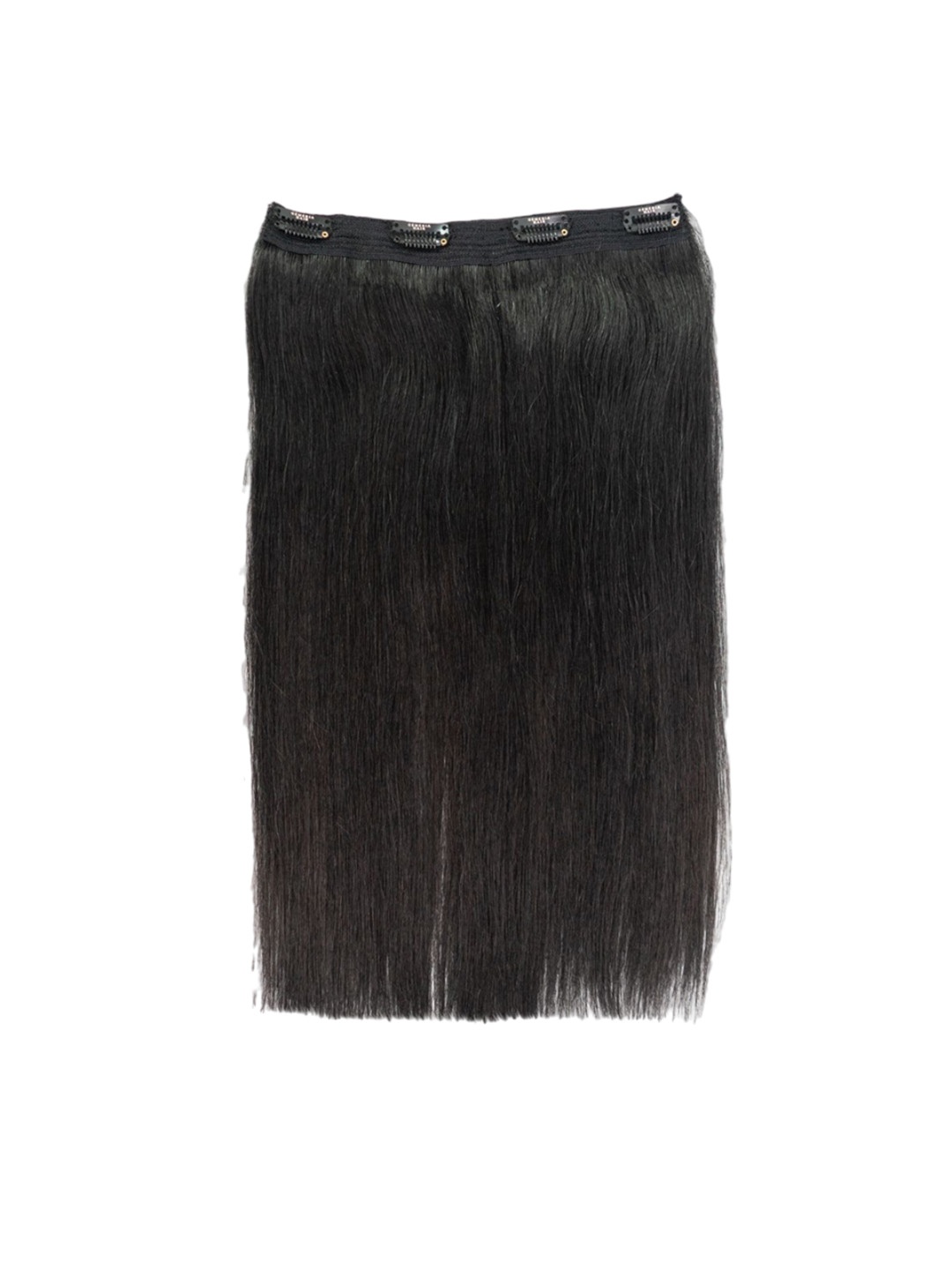 

GEMERIA HAIR Clip-In Straight Locks Hair Extension - Jet Black