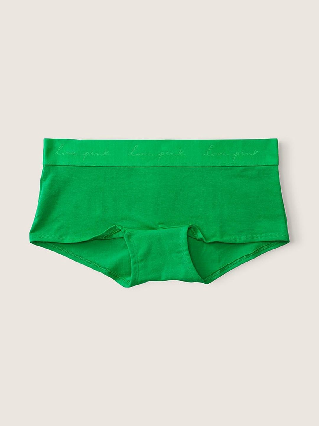 

Victoria's Secret Women Self Design Low-Rise Boy Shorts Briefs, Green