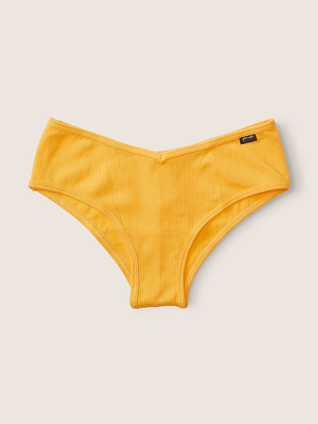 

Victoria's Secret PINK Mid-Rise Seamless Basic Briefs 1115303581U8-Maize Yellow